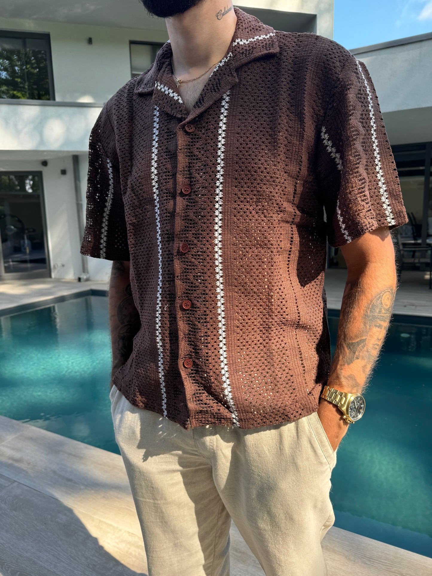 MILAN brown shirt